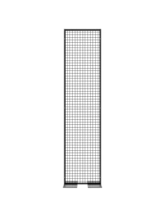 Deko Freistehend Gitterwand Schwarz Metall - 58 x 242 cm