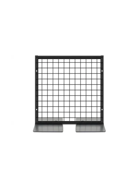 Deko Freistehend Gitterwand Schwarz Metall - 50 x 50 cm