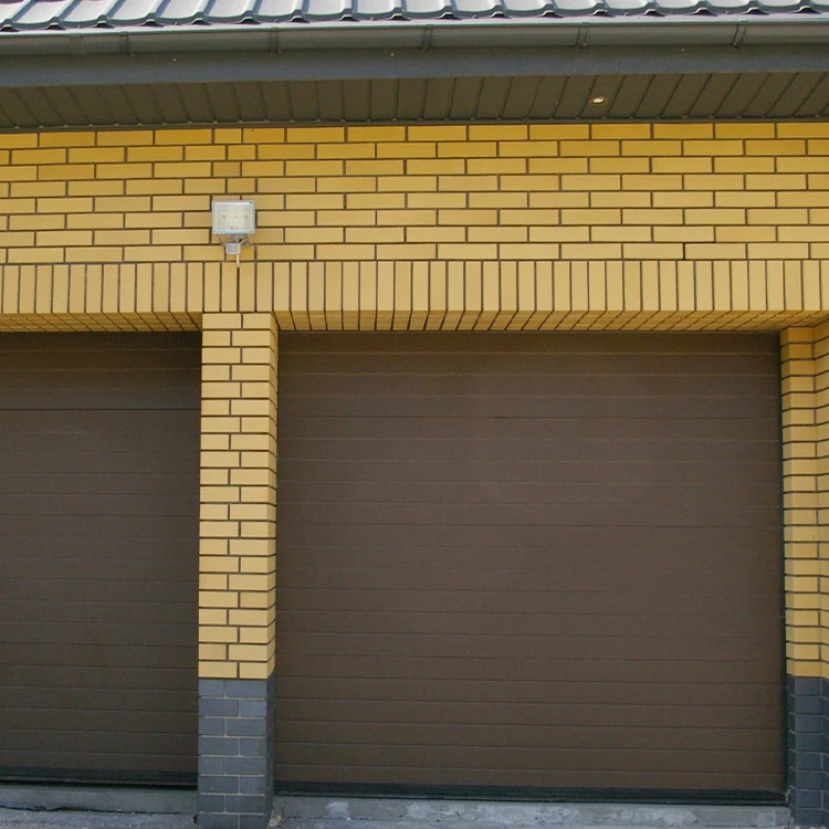 Sektional Garagentor 250 x 225 cm Brett Prägung Braun RAL 8014