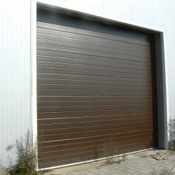 Sektional Garagentor 255 x 215 cm Brett Prägung Braun RAL 8014 2