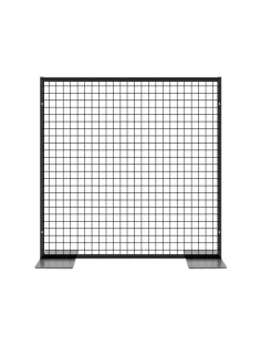 Deko Freistehend Gitterwand Schwarz Metall - 102 x 102 cm