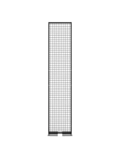 Deko Freistehend Gitterwand Schwarz Metall - 50 x 238 cm