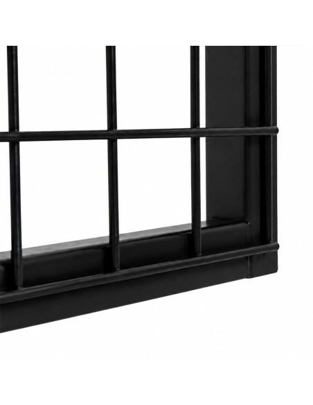 Deko Wandgitter Gitterwand Schwarz Metall - 50 x 50 cm