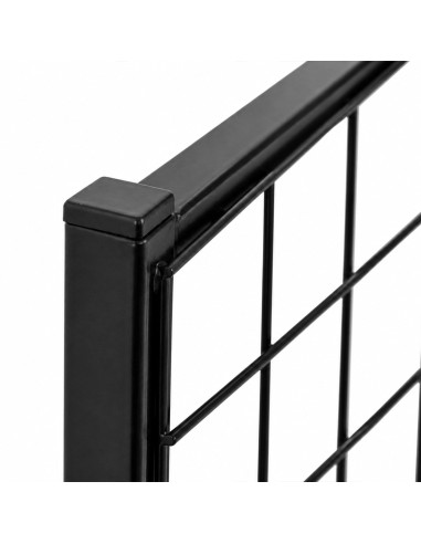Deko Wandgitter Gitterwand Schwarz Metall - 50 x 50 cm