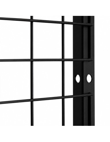 Deko Wandgitter Gitterwand Schwarz Metall - 50 x 50 cm