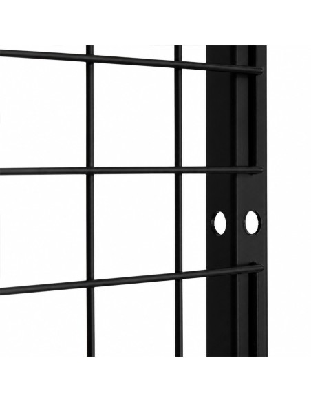 Deko Wandgitter Gitterwand Schwarz Metall - 50 x 50 cm