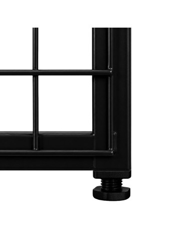 Deko Wandgitter Gitterwand Schwarz Metall - 50 x 50 cm
