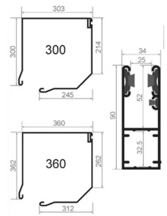Rolltor Garagentor GUARD 77 - 300 x 300 cm 2