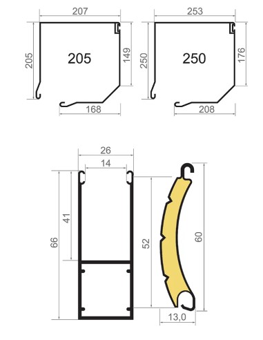 Garagenrollo MINI 52 - 200 x 200 cm