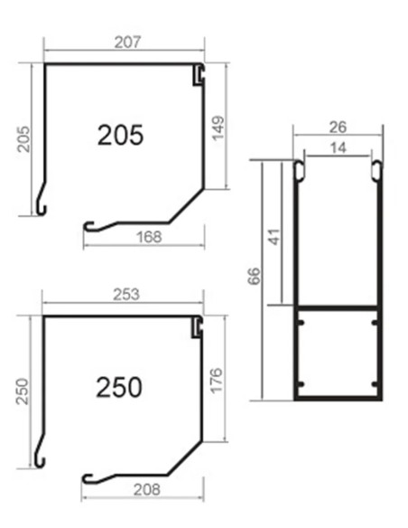 Garagenrollo MINI 52 - 250 x 250 cm