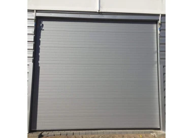 Sektional Garagentor 260 x 225 cm  Brett Prägung Silber RAL 9006