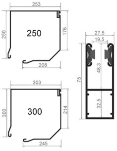 Garagenrollo MINI 55 - 250 x 250 cm 2