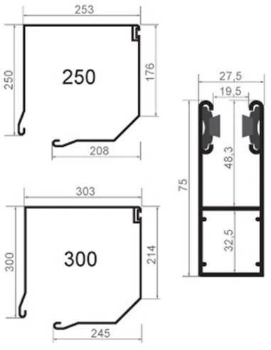 Garagenrollo MINI 55 - 200 x 200 cm