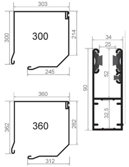 Werkstattrolltor Garagentor INTENSE 77 - 350 x 350 cm