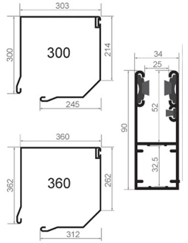 Werkstattrolltor Garagentor INTENSE 77 - 400 x 400 cm