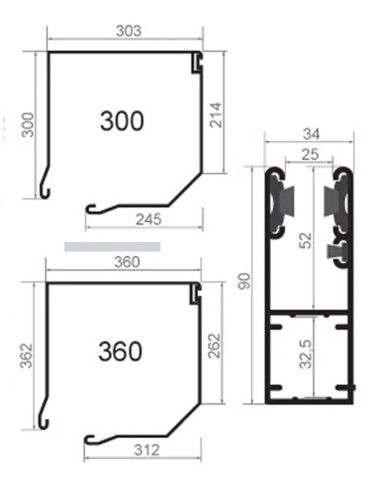 Rollgitter EasyLook 80 - 385 x 270 cm