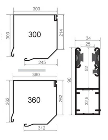 Rollgitter EasyLook 80 - 385 x 270 cm