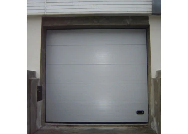 Sektional Garagentor 275 x 250 cm Brett Prägung Silber RAL 9006