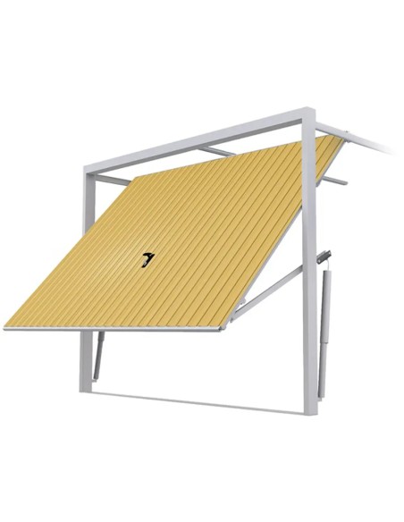 Stahl Garagentor Schwingtor - 230 x 200 cm - RAL 1002