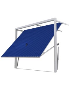 Stahl Garagentor Schwingtor - 285 x 230 cm - RAL 5010