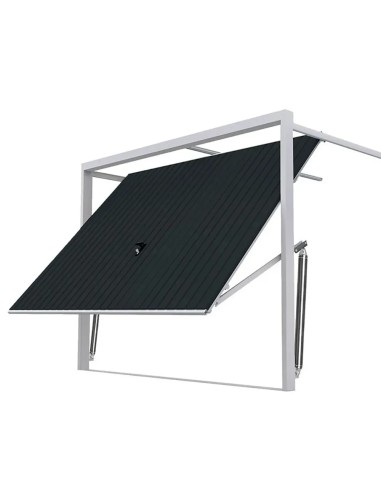 Stahl Garagentor Schwingtor - 240 x 215 cm - RAL 7016