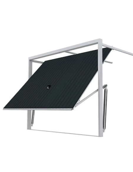 Stahl Garagentor Schwingtor - 250 x 200 cm - RAL 7016