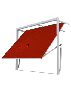 Stahl Garagentor Schwingtor - 240 x 240 cm - RAL 3011