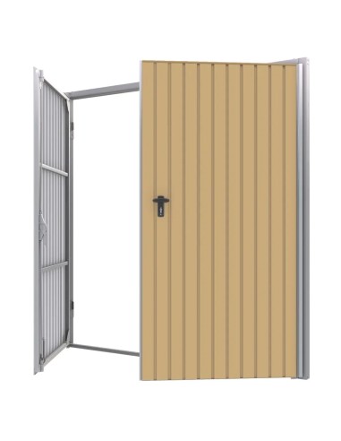 Stahl Garagentor Zweiflügelig - 300 x 300 cm - RAL 1002