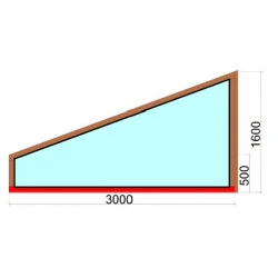 Holzfenster 3000 x 1600 mm FIX