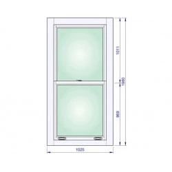 Holzfenster 1025 x 1980 mm Sash Fenster Kiefer Calcink