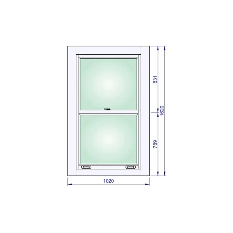 Holzfenster 1020 x 1620 mm Sash Fenster Kiefer Calcink