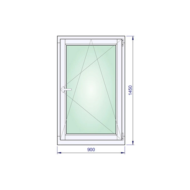 Holzfenster 900 x 1450 mm DREH/KIPP