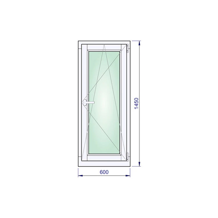 Holzfenster 600 x 1450 mm Meranti DREH/KIPP