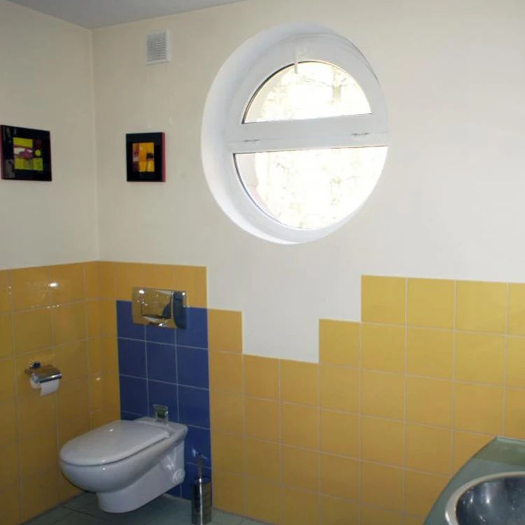 Kunststofffenster PVC Rundfenster 130 x 130 cm FIX Aluplast Ideal 4000