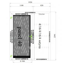 Aluminium Tür 1920 x 2290 mm Aluprof MB70 2