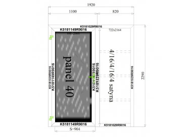 Aluminium Tür 1920 x 2290 mm Aluprof MB70