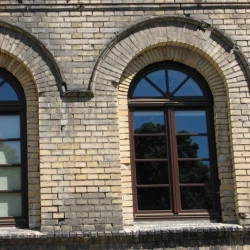 Holz Sprossenfenster Bogen 900 x 2350 mm Kiefer Calcink DREH