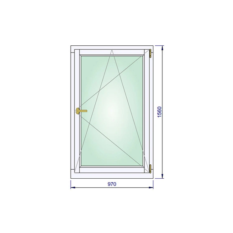 Holz Fenster 970 x 1560 mm Meranti DREH/KIPP