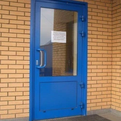 Aluminium Tür 1500 x 2080 mm Feuerschutz Brandschutz EI60 2