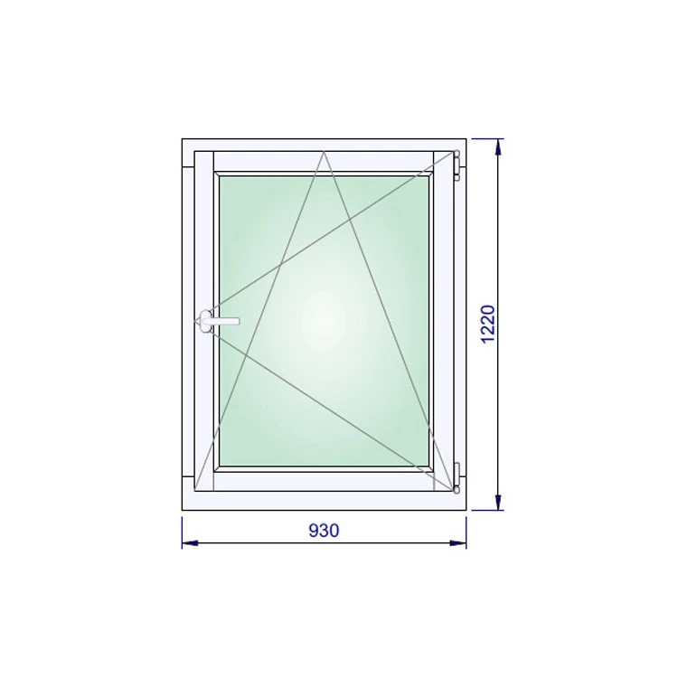 Holz Fenster 930 x 1220 mm Meranti DREH/KIPP