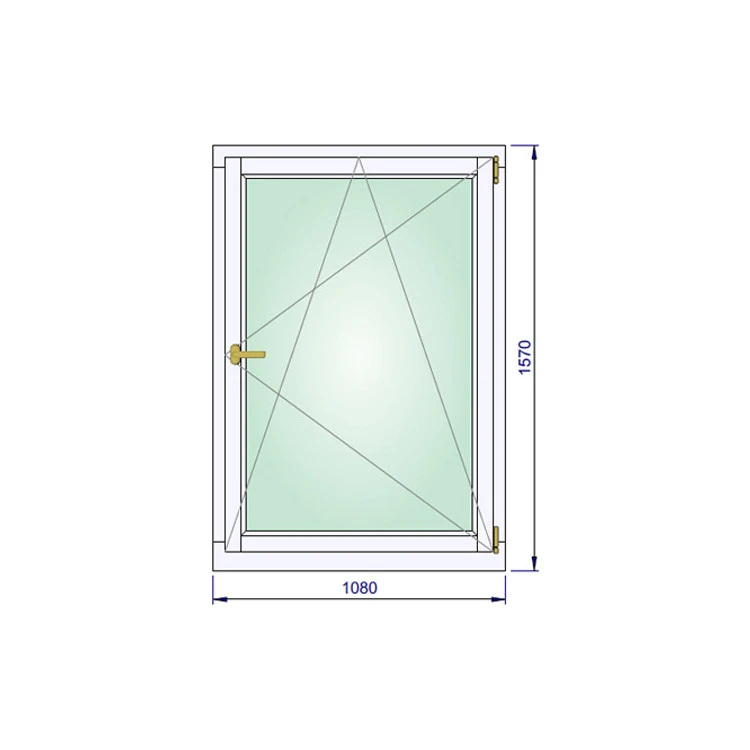 Holz Fenster 1080 x 1570 mm Meranti DREH/KIPP