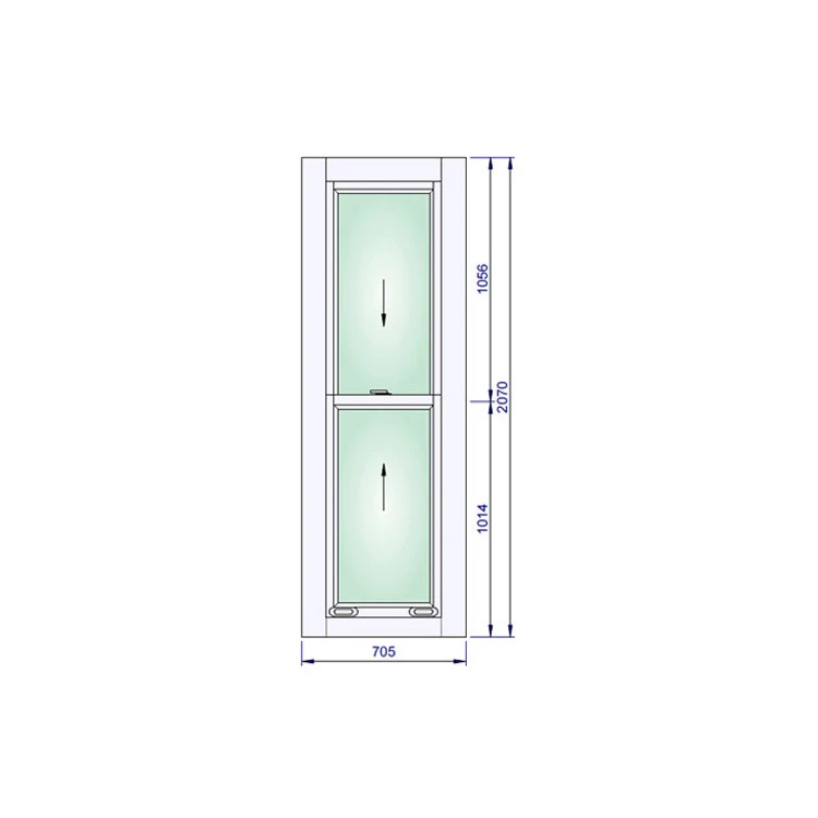 Holzfenster 705 x 2070 mm Sash Fenster Kiefer Calcink