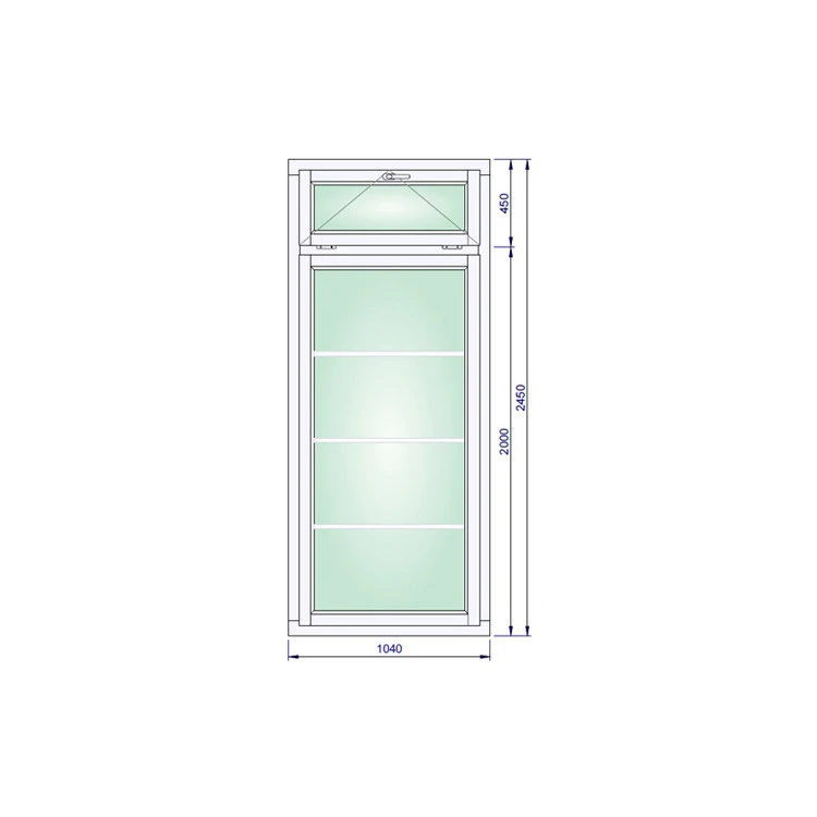 Holzfenster 1040 x 2450 mm Kiefer Calcink KIPP | FIX