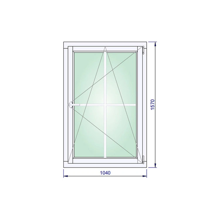 Holzfenster Sprossen 1040 x 1570 mm Kiefer Calcink DREH/KIPP