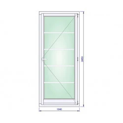 Holzfenster 1040 x 2450 mm Kiefer Calcink DREH