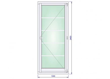 Holzfenster 1040 x 2450 mm Kiefer Calcink DREH