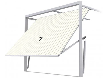 Stahl Garagentor Schwingtor - Breite: 200 cm x Höhe: 200-300 cm