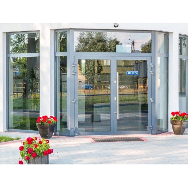 Aluminium Tür 1270 x 2500 mm mit Oberlicht Aluprof MB70