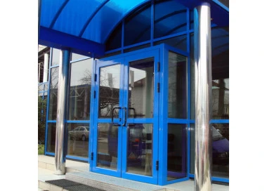 Aluminium Tür 2400 x 2100 mm Profil MB45