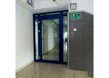 Aluminium Brandschutztür 1240 x 2220 mm MB78ei EI60